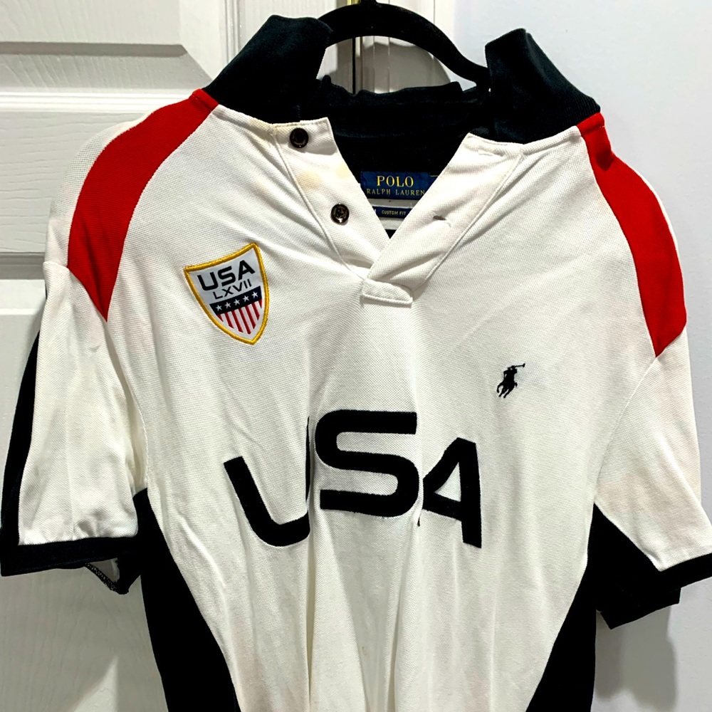 Used polo shirt see stains in pics